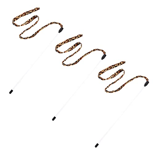 Levemolo Katzenspielzeug-Set Mit Glocke Und Leopardenband 3-teiliges Kätzchen-Teaser-Stick-Spielzeug Für Katzen Levemolo Katzenspielzeug-Set Mit Glocke Und Leopardenband 3-teiliges Kätzchen-Teaser-Stick-Spielzeug Für Katzen von Levemolo