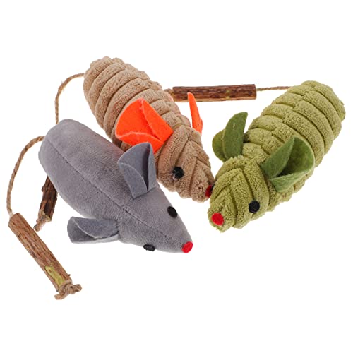 Levemolo 3er-Pack Katzenminzen-Mausspielzeug für Hauskatzen interaktives Kätzchen-Mausspielzeug Katzenminze großes Katzenkauspielzeug für Hauskatzen Levemolo 3er-Pack Katzenminzen-Mausspielzeug für Hauskatzen interaktives Kätzchen-Mausspielzeug Katzenminze großes Katzenkauspielzeug für Hauskatzen von Levemolo