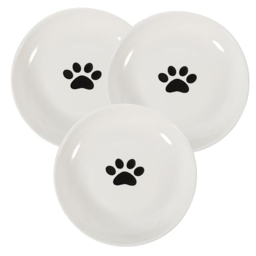 Levemolo Elted Katzennapf-Set Keramik-futternäpfe Für Katzen rutschfeste Unterseite Aus Silikon Katzenfutterteller Levemolo Elted Katzennapf-Set Keramik-futternäpfe Für Katzen rutschfeste Unterseite Aus Silikon Katzenfutterteller von Levemolo