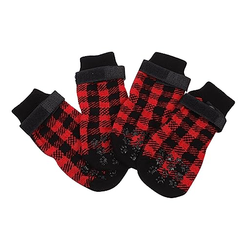 Levemolo 4-teiliges Hundesocken-Set für Haustiere – Socken für Warme Strümpfe Entzückende Muster Levemolo 4-teiliges Hundesocken-Set für Haustiere – Socken für Warme Strümpfe Entzückende Muster von Levemolo