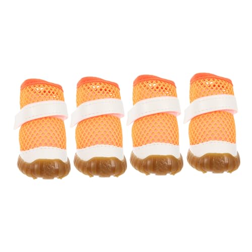 Levemolo 4pcs Hund Stiefel Atmungsaktive Welpen Schuhe Dekorative Pet Schuhe Licht Tragbare Levemolo 4pcs Hund Stiefel Atmungsaktive Welpen Schuhe Dekorative Pet Schuhe Licht Tragbare von Levemolo