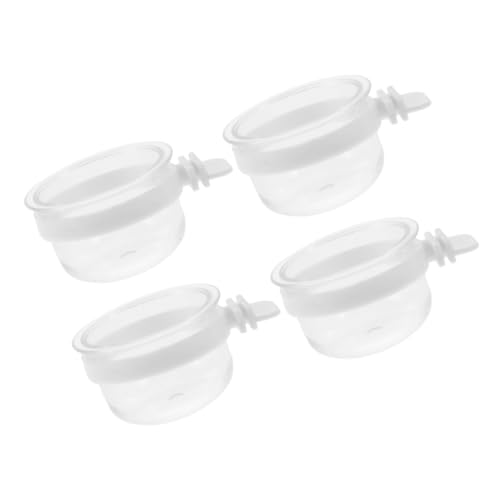Levemolo 4 stücke Papagei Feeder Dish Tassen PVC Vogel Lebensmittel Schüssel und für Käfig Zubehör von Levemolo