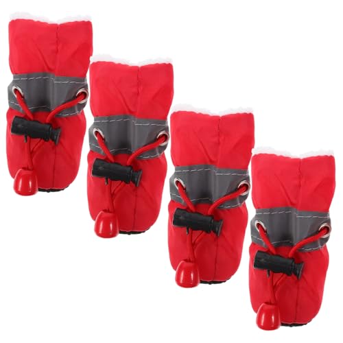 Levemolo 4 Stück rutschfeste Haustierschuhe rutschfeste Haustierschuhe – rutschfeste Hundeschuhe Welpenschuhe Hundestiefel Für Regen Kordelzug Hundeschuhe Praktische Hundestiefel Levemolo 4 Stück rutschfeste Haustierschuhe rutschfeste Haustierschuhe – rutschfeste Hundeschuhe Welpenschuhe Hundestiefel Für Regen Kordelzug Hundeschuhe Praktische Hundestiefel von Levemolo