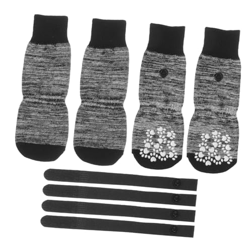 Levemolo 4 Stück rutschfeste Haustiersocken, Tragbarer Hundepfotenschutz, Entzückende Hundesocken, Tragbare Baumwollsocken, Atmungsaktive Haustiersocken, Austauschbarer Hundepfotenschutz, Levemolo 4 Stück rutschfeste Haustiersocken, Tragbarer Hundepfotenschutz, Entzückende Hundesocken, Tragbare Baumwollsocken, Atmungsaktive Haustiersocken, Austauschbarer Hundepfotenschutz, von Levemolo