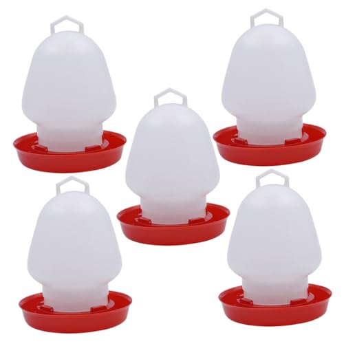 Levemolo 5 Stück Teiliges Automatischer Geflügel-tränke aus Dickem Kunststoff Wasser Sparender Trinkspender für Hühner Tauben Wachteln Geeignet für Haus und Geflügelfarm Levemolo 5 Stück Teiliges Automatischer Geflügel-tränke aus Dickem Kunststoff Wasser Sparender Trinkspender für Hühner Tauben Wachteln Geeignet für Haus und Geflügelfarm von Levemolo