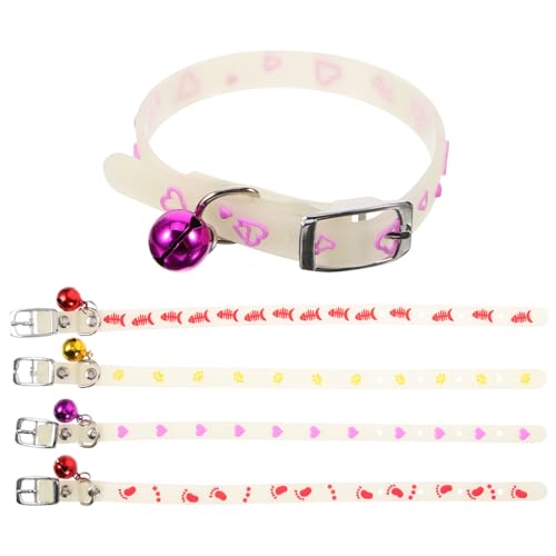 Levemolo 5 Stück Teiliges Leuchtendes Haustierhalsband Verstellbares Hautfreundliches Hundehalsband und Katzenhalsband Sichtbarkeit und bei Dunkelheit Für Kleine bis Große Zufällige Farbe Levemolo 5 Stück Teiliges Leuchtendes Haustierhalsband Verstellbares Hautfreundliches Hundehalsband und Katzenhalsband Sichtbarkeit und bei Dunkelheit Für Kleine bis Große Zufällige Farbe von Levemolo
