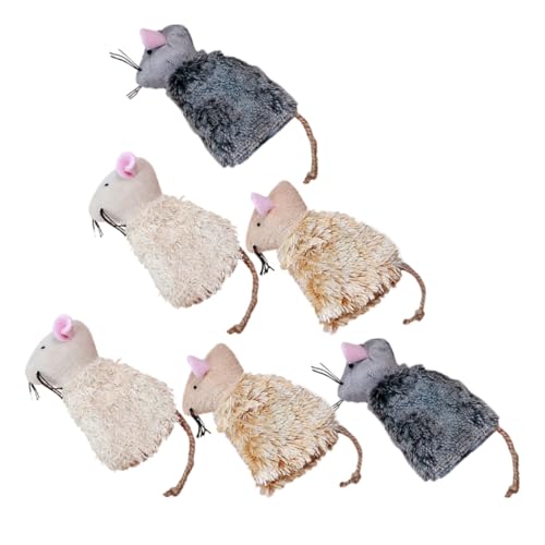 Levemolo 6 Stück Katzenspielzeug Mäuse, Spielzeug, Katzenmäuse, Haustierspielzeug, Haustierspielzeug, Plüschtier, Spielmäuse Für Katzen, Spielzeugmäuse, Interaktives Mausspielzeug, Levemolo 6 Stück Katzenspielzeug Mäuse, Spielzeug, Katzenmäuse, Haustierspielzeug, Haustierspielzeug, Plüschtier, Spielmäuse Für Katzen, Spielzeugmäuse, Interaktives Mausspielzeug, von Levemolo