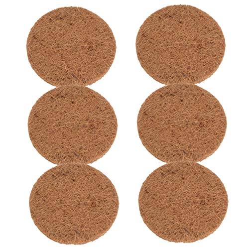 Levemolo 6stücke Runde Taubennestmatte Aus Natürlicher Kokosfaser Vogelbrut-eiermatte Atmungsaktive Vogelnistunterlage Für Tauben Wachteln Und Kleine Vögel Haustierbedarf von Levemolo