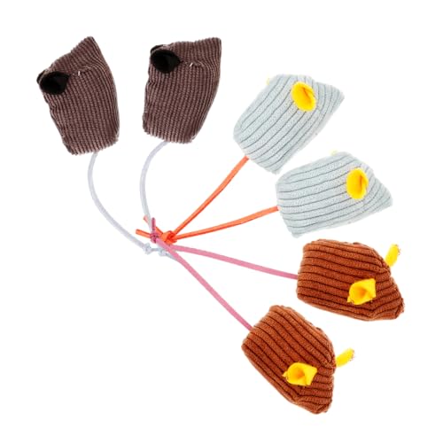 Levemolo Mit Katzenminze gefüllte Mäusespielzeuge 6er-Pack weiche Plüschmäuse für Katzen zum Spielen und Trainieren Levemolo Mit Katzenminze gefüllte Mäusespielzeuge 6er-Pack weiche Plüschmäuse für Katzen zum Spielen und Trainieren von Levemolo
