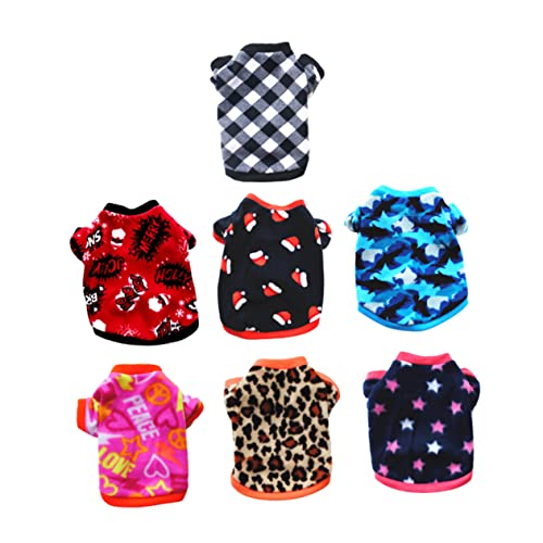 Levemolo Warmer Wintermantel für Hunde 7-teilig dekorativer Kapuzenpullover für Hunde warme Kleidung aus Polarfleece Haustierkostüm Levemolo Warmer Wintermantel für Hunde 7-teilig dekorativer Kapuzenpullover für Hunde warme Kleidung aus Polarfleece Haustierkostüm von Levemolo
