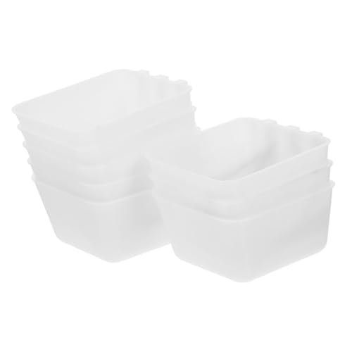 Levemolo 8 Stück Hühnerfutterspender, Welpen Vogelfutterspender, Sittich Futterspender Für Vogelkäfig, Kaninchen Futternapf, Sittich Wasserfutterspender, Sittich Spielzeug, Hühnernapf, von Levemolo