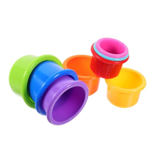 Levemolo 8stücke Teiliges Stapelbarer Kaninchen-tassen Interaktives Spielzeug Und Futterbehälter Für Haustiere Lebensmittelechtes Kunststoffmaterial Für Kaninchen Und Andere Kleintiere von Levemolo