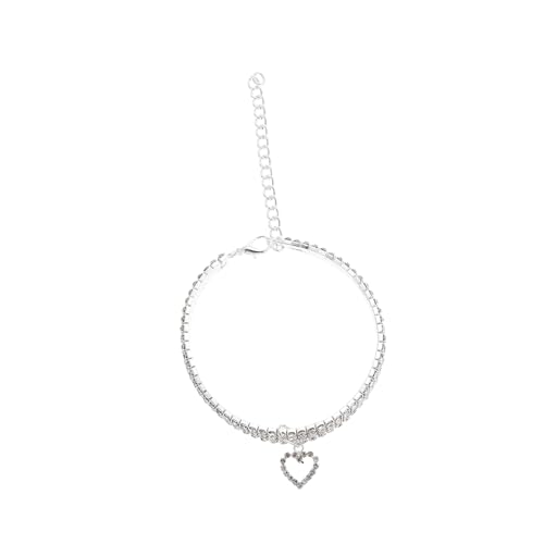Levemolo Hundehalsband Mit Strasssteinen Und Herzanhänger Elastisch Für Kleine Hunde Und Katzen Levemolo Hundehalsband Mit Strasssteinen Und Herzanhänger Elastisch Für Kleine Hunde Und Katzen von Levemolo