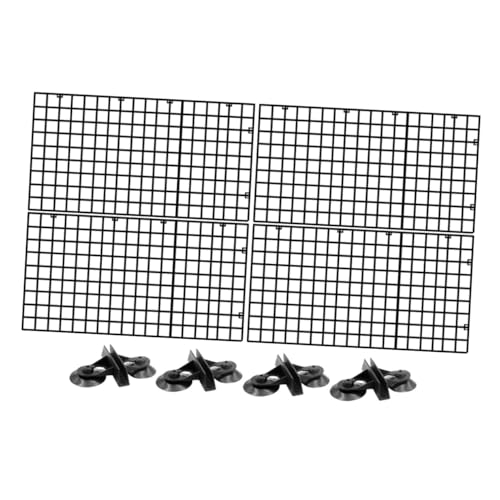 Levemolo Aquarium Trennwand Schwarz mit Saugnäpfen Modular Zuschneidbares zur Fischisolierung und Filterbodenaufbau Einfach Montierbar für Zucht und Aquarienteiler von Levemolo