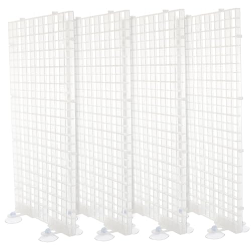 Levemolo Aquarium Trennwand Transparent mit Saugnäpfen Fischbecken Isolationsplatte Spaltbares für Zucht und Filteraufbau Zufällige Farbe von Levemolo