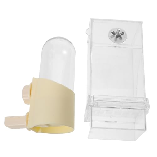 Levemolo Automatischer Vogel Wasserspender Transparent für Wellensittiche Papageien und Kleine Vögel Auslaufsicher Hygienisch Langlebig Geeignet für Vogelkäfige und Heimtierbedarf von Levemolo