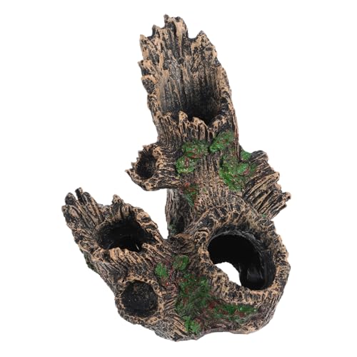 Levemolo Künstlicher Baumstamm verschleißfest -Aquariumstumpf Landschaftsstumpf für Aquarien kompakte Größe Aquarium-Ornament Levemolo Künstlicher Baumstamm verschleißfest -Aquariumstumpf Landschaftsstumpf für Aquarien kompakte Größe Aquarium-Ornament von Levemolo