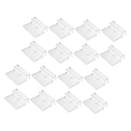 Levemolo 16stücke Aquarien Glasabdeckung Clips Stabiler Fischbehälter Deckelhalter Hochwertige Unterstützung Für Aquarien Und Terrarien von Levemolo
