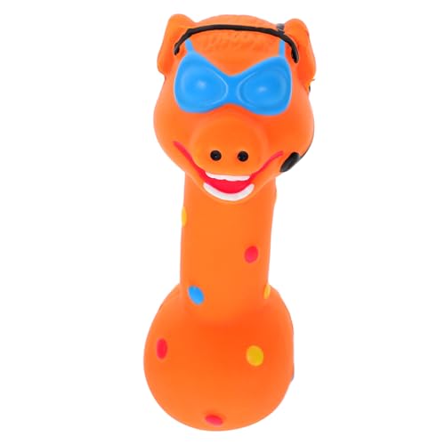Levemolo Hundespielzeug Aus Latex Für Welpen Interaktives Kauspielzeug Zur Zahnpflege Tierisches Design AFFE Pig Langlebig Und Sicher Für Spiel Und Training von Levemolo