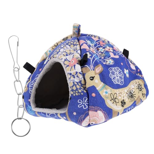 Levemolo Kuschelhütte Für Kleintiere Warmes Hamsterbett Mit Kreativen Rentierdesign Für Winter Atmungsaktiv Und Bequem Für Meerschweinchen Hamster Ratten Und Chinchillas von Levemolo