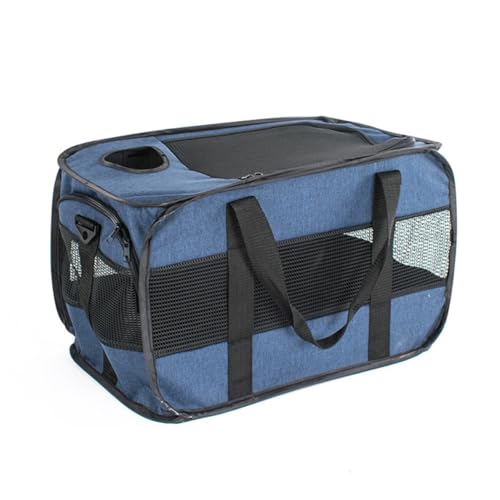 Levemolo Faltbare Atmungsaktive Haustier Reisetasche mit Netzdesign Langlebiges Material Große Kapazität Tragbar für Hunde und Katzen für Outdoor und Reisen von Levemolo