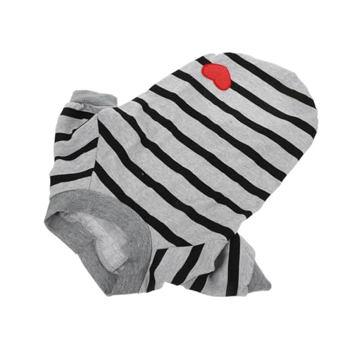 Levemolo Hunde-T-Shirt atmungsaktiv Haustier-Shirt für den Sommer entzückende Hundekleidung Grau Größe XL Levemolo Hunde-T-Shirt atmungsaktiv Haustier-Shirt für den Sommer entzückende Hundekleidung Grau Größe XL von Levemolo