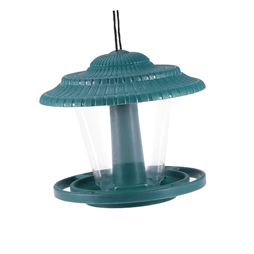 Levemolo Hängender Vogelfutterspender Mit Dach Und Haken Für Garten Deko Wetterfest Und Langlebig Für Wildvögel Sorgt Für Frisches Futter Und Schutz Grün Levemolo Hängender Vogelfutterspender Mit Dach Und Haken Für Garten Deko Wetterfest Und Langlebig Für Wildvögel Sorgt Für Frisches Futter Und Schutz Grün von Levemolo