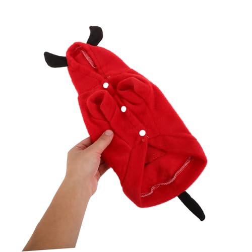 Levemolo Halloween Haustierkostüm Fleece Wintermantel für Hunde und Katzen Flauschige Langlebige Verkleidung für Halloween Party Komfortabel und Auffällig Pet Supplies von Levemolo