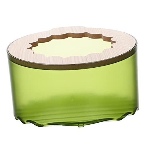 Levemolo Hamster Sandbad Box aus Robustem und Holz Rutschfestes Sandbad und Toiletten für Hamster Kleintierzubehör Transparentes Design Langlebig und für Täglichen Gebrauch von Levemolo
