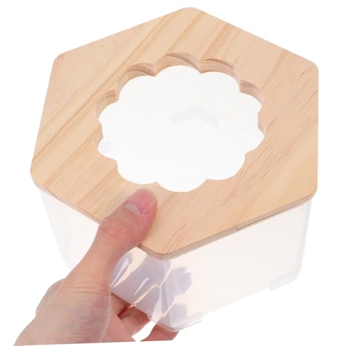 Levemolo Hamster Sandbad und Toilette Badewanne für Hamster und Rennmaus Transparenter Sandbadebehälter mit Platzsparendem Design Süßes Hamsterzubehör für Sauberen Käfig und Staubbad von Levemolo