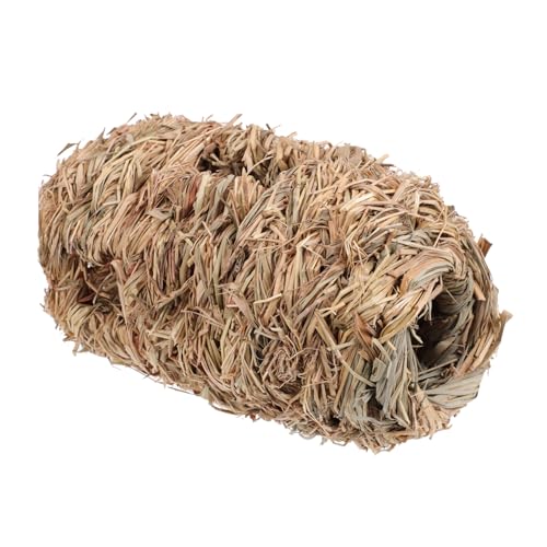 Levemolo Hamster aus Natürlichem Stroh Strapazierfähiger Six Verstecktunnel für Kleine Haustiere Sicherer Rückzugsort und Nest für Hamsterkäfig Platzsparendes Versteck für Zuhause und von Levemolo