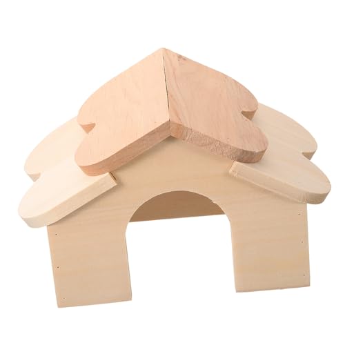 Levemolo Kleintiergehege Aus Holz Schlafhaus Für Hamster Und Meerschweinchen Rattenhaus Mit Dach Robustes Versteck Für Kleintierkäfig von Levemolo