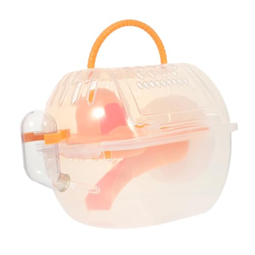 Levemolo Tragbarer Hamsterkäfig Griff atmungsaktives Material bequem für Haustiere für unterwegs Orange Levemolo Tragbarer Hamsterkäfig Griff atmungsaktives Material bequem für Haustiere für unterwegs Orange von Levemolo