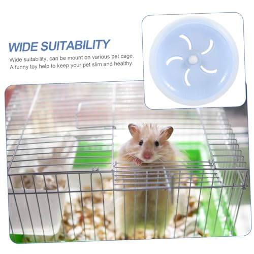 Levemolo Hamsterrad Leises Laufrad für Kleintiere Geräuscharmes Trainingsrad mit Rutschfester Oberfläche Vielseitig Geeignet für Hamster Mäuse Ratten und Rennmäuse Blau von Levemolo