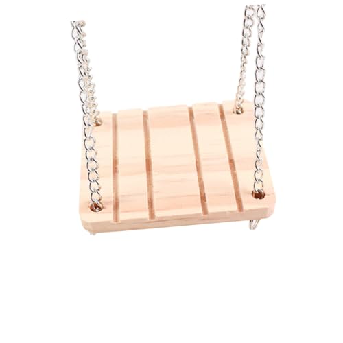 Levemolo Hamsterschaukel aus Holz für Kleine Haustiere Multifunktional als Hängematte oder Schaukel Leicht Einfach zu Reinigen Geeignet für Hamster Meerschweinchen und Kleintiere Levemolo Hamsterschaukel aus Holz für Kleine Haustiere Multifunktional als Hängematte oder Schaukel Leicht Einfach zu Reinigen Geeignet für Hamster Meerschweinchen und Kleintiere von Levemolo