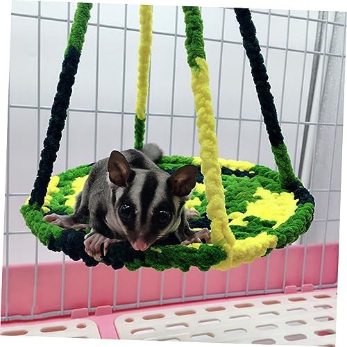 Levemolo Handgewebtes Hamster Hängematten Nest aus Weichem Wollgarn Wärmendes Kleintier Hängesitz für Hamster und Zwerghamster Komfortables Pet Hanging Bed Farblich Zufällige Farbe Levemolo Handgewebtes Hamster Hängematten Nest aus Weichem Wollgarn Wärmendes Kleintier Hängesitz für Hamster und Zwerghamster Komfortables Pet Hanging Bed Farblich Zufällige Farbe von Levemolo
