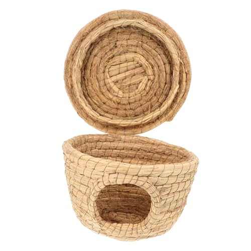 Levemolo Hasenstall Aus Stroh Hamsterkäfig Hasenbett Für Kaninchen Meerschweinchen Versteck Kaninchen-grasbett Kaninchenhaus Hamsterbett-versteck Chinchilla-Nest Kleines Mäusebett Levemolo Hasenstall Aus Stroh Hamsterkäfig Hasenbett Für Kaninchen Meerschweinchen Versteck Kaninchen-grasbett Kaninchenhaus Hamsterbett-versteck Chinchilla-Nest Kleines Mäusebett von Levemolo