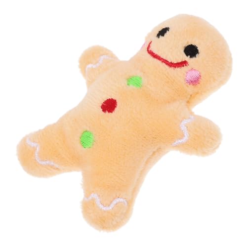 Levemolo Weihnachts-Haustier-Teaser für Hunde Plüschspielzeug quietschender Lebkuchen für Hunde bissfest Zahnreinigung lustiges interaktives Spielzeug Levemolo Weihnachts-Haustier-Teaser für Hunde Plüschspielzeug quietschender Lebkuchen für Hunde bissfest Zahnreinigung lustiges interaktives Spielzeug von Levemolo