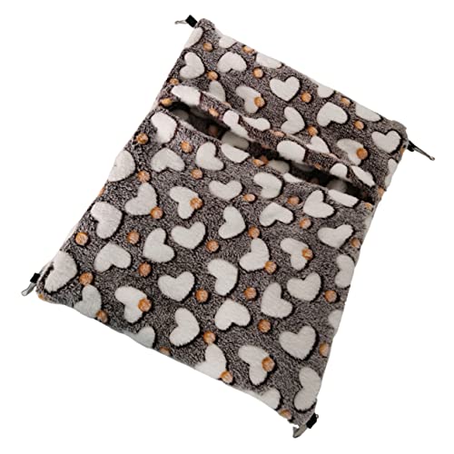 Levemolo Haustierschlafsack Hamster Niedliche Hängematte Hängebett Hamster Schlafbetten Hängende Hamsterhängematte Hamster Futtersuchbett Warme Hamsterhängematte Haustier Hängebett von Levemolo