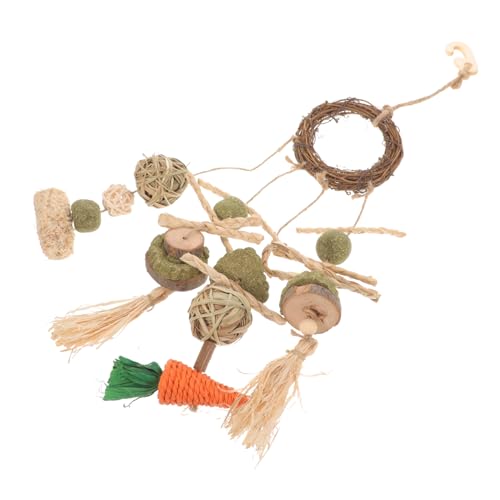 Levemolo Hängendes Papageien-Spielzeug Multifunktionales Kauspielzeug Für Vögel Spiel Und Entspannung Im Käfig Attraktives Design Für Nager Und Kleine Haustiere von Levemolo