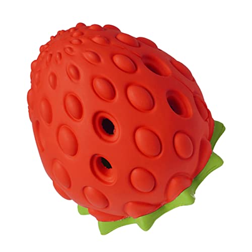 Levemolo Pet Molar Strawberry Spielzeug Für Hunde Kauspielzeug Zur Zahnpflege Interaktives Beschäftigungsspielzeug Waschbar Fördert Die Mundhygiene Und Zerstörungsverhalten von Levemolo