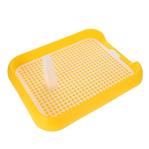 Levemolo Haustiertoilette Hund toilettenauflage kleine Haustierpfanne Anti-Hunde-Toilette hundetoilette für drinnen hundetoiletten von Haustierzügen Mesh-Hundetoilette pp Yellow Levemolo Haustiertoilette Hund toilettenauflage kleine Haustierpfanne Anti-Hunde-Toilette hundetoilette für drinnen hundetoiletten von Haustierzügen Mesh-Hundetoilette pp Yellow von Levemolo