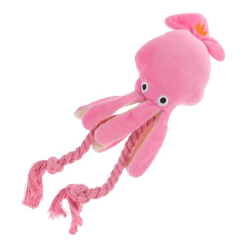 Levemolo Squeaky Plush Teething Toy Für Hunde Interaktives Kauspielzeug Aus Plüsch Für Welpen Und Katzen Geeignet Zum Zahnen Und Spielen Oktopus-Design von Levemolo