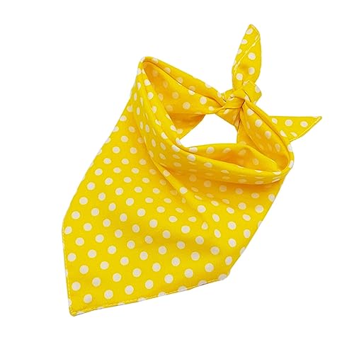 Levemolo Halsband Bandana Wende-Haustierschal Runde Punkte Gelb Hundelätzchen Haustierhalsband Leicht zu reinigen Levemolo Halsband Bandana Wende-Haustierschal Runde Punkte Gelb Hundelätzchen Haustierhalsband Leicht zu reinigen von Levemolo