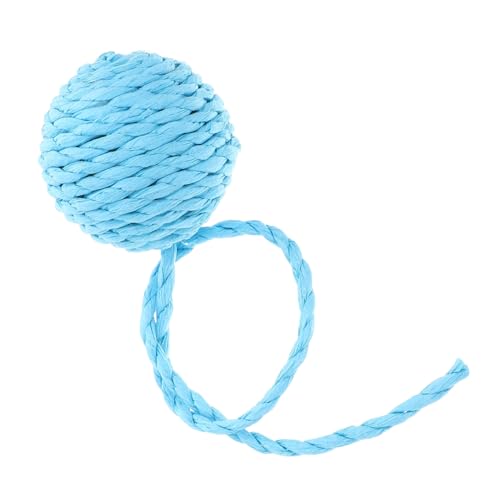 Levemolo Interaktives Katzenspielzeug Sisalseil Bällchen mit Glocke für Katzenkratzbaum Zubehör Katzen Indoor Spielball für Kätzchen Multifunktional zum Kratzen und Entspannen von Levemolo