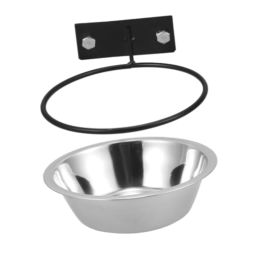 Levemolo Hängende Edelstahl Katzen Und Hundenäpfe rutschfest Und Auslaufsicher Für Käfige Und Reisen Praktische Futter Und Wassernapf-lösung Für Haustiere von Levemolo