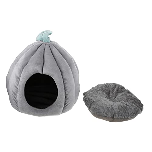 Levemolo Katzennest kleines Haustierhaus winterliches Katzenhaus Heimtierbedarf Welpenbett Plüschhundebett haustierbett pet Bed Lebensraum für Haustiere winterliches hundebett Stoff Grey Levemolo Katzennest kleines Haustierhaus winterliches Katzenhaus Heimtierbedarf Welpenbett Plüschhundebett haustierbett pet Bed Lebensraum für Haustiere winterliches hundebett Stoff Grey von Levemolo
