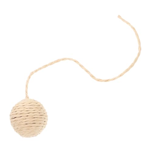 Levemolo Katzenspielzeug Sisal Kauspielball mit Langlebig Interaktiv für Wohnungskatzen Kratzbaum Zubehör Ersatzteil für Katzenkratzpfosten Indoor von Levemolo