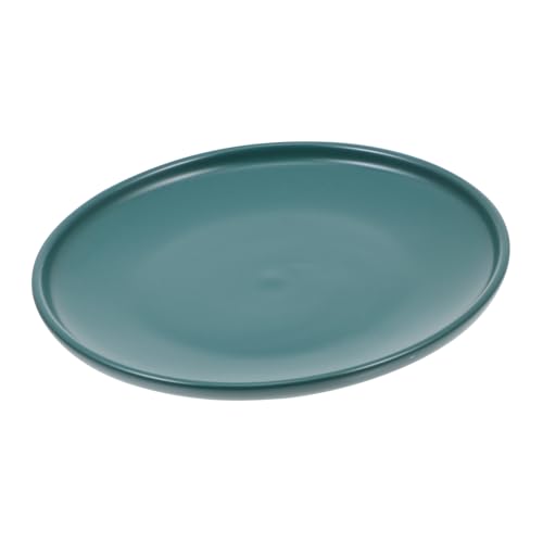 Levemolo Keramik Katzennapf Flach rutschfest Robuster Napf für Katzen Futter und Wasser Haustierbedarf Spülmaschinenfest Glatte Oberfläche Modernes Design Grün Schützender Nackenschutz von Levemolo