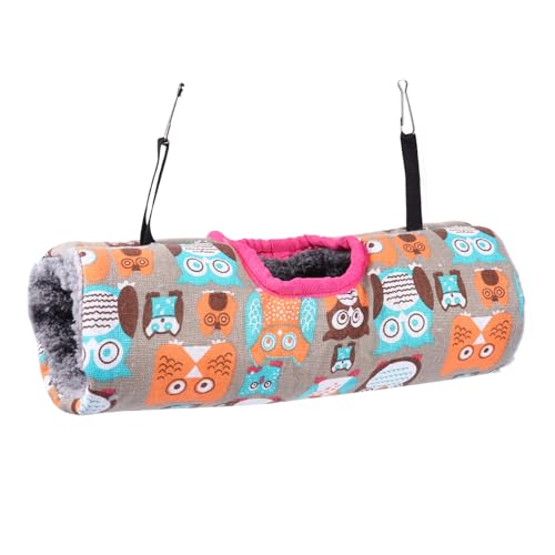 Levemolo Kleintier Schlafsack Hängender Tunnel für Meerschweinchen und Hamster Gemütlicher Warmer Rückzugsort und Einfach zu Befestigen für Käfige von Levemolo
